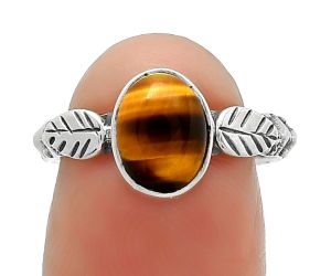 Natural Tiger Eye - Africa Ring size-7 SDR164569 R-1261, 7x9 mm