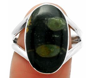 Natural Star Galaxy Jasper Ring size-8.5 SDR165041 R-1002, 12x19 mm