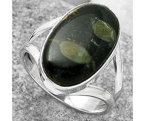 Natural Star Galaxy Jasper Ring size-8.5 SDR165041 R-1002, 12x19 mm