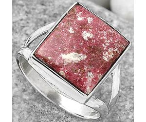 Natural Pink Thulite - Norway Ring size-7.5 SDR165061 R-1002, 12x14 mm