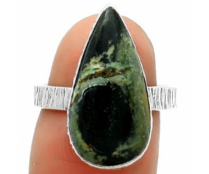 Natural Star Galaxy Jasper Ring size-7 SDR165070 R-1191, 10x21 mm