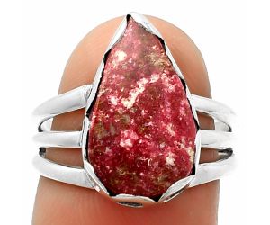 Natural Pink Thulite - Norway Ring size-7 SDR165114 R-1428, 10x16 mm