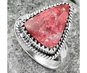 Natural Pink Thulite - Norway Ring size-7.5 SDR165127 R-1474, 12x16 mm