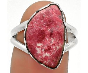 Natural Pink Thulite - Norway Ring size-8 SDR165172 R-1338, 11x18 mm