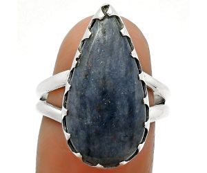 Natural Purple Aventurine Ring size-7.5 SDR165175 R-1210, 12x23 mm