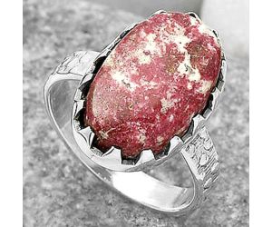 Natural Pink Thulite - Norway Ring size-7.5 SDR165217 R-1210, 11x18 mm