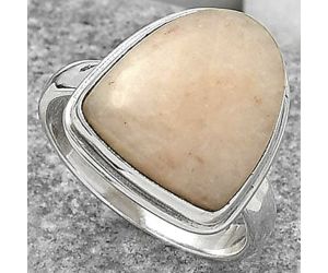 Natural Pink Scolecite Ring size-7.5 SDR165249 R-1156, 13x15 mm