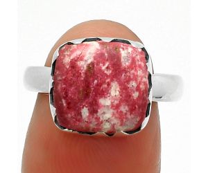 Natural Pink Thulite - Norway Ring size-7 SDR165262 R-1210, 11x11 mm