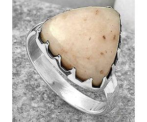 Natural Pink Scolecite Ring size-8.5 SDR165267 R-1210, 15x15 mm