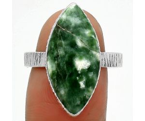 Natural Dioptase Ring size-9 SDR165420 R-1191, 10x22 mm