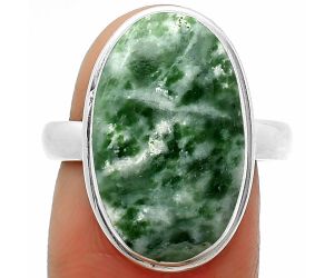 Natural Dioptase Ring size-8 SDR165441 R-1156, 12x20 mm