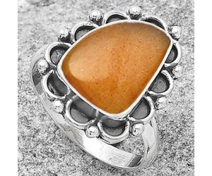 Natural Sunstone - Namibia Ring size-8.5 SDR165541 R-1092, 10x14 mm