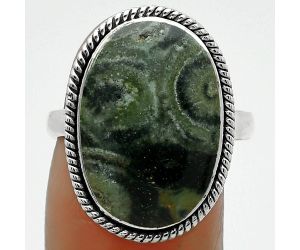 Natural Star Galaxy Jasper Ring size-8.5 SDR165699 R-1009, 13x19 mm