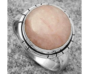 Natural Pink Scolecite Ring size-8.5 SDR166589 R-1011, 13x13 mm