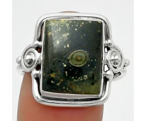 Natural Star Galaxy Jasper Ring size-9 SDR167568 R-1315, 11x15 mm