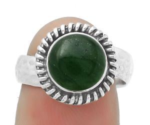 Natural Green Aventurine Ring size-6.5 SDR167839 R-1279, 9x9 mm