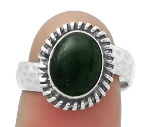 Natural Green Aventurine Ring size-7 SDR167844 R-1279, 8x10 mm