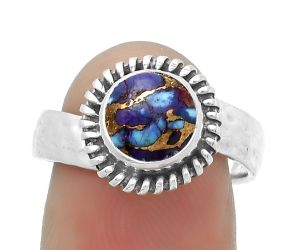 Copper Purple Turquoise - Arizona Ring size-8 SDR167850 R-1279, 8x8 mm