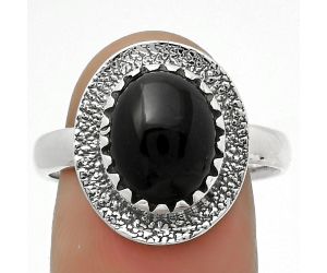 Natural Black Onyx - Brazil Ring size-7 SDR167951 R-1649, 9x11 mm