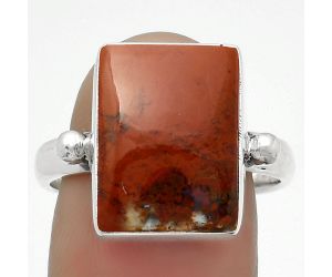 Natural Red Moss Agate Ring size-9 SDR168034 R-1715, 11x15 mm