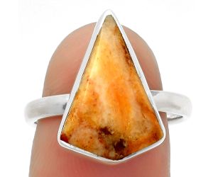 Natural Coral Jasper Ring size-8 SDR168172 R-1001, 12x17 mm