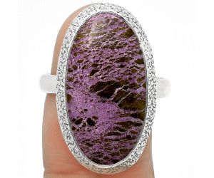 Natural Purpurite - South Africa Ring size-8.5 SDR168256 R-1307, 12x23 mm