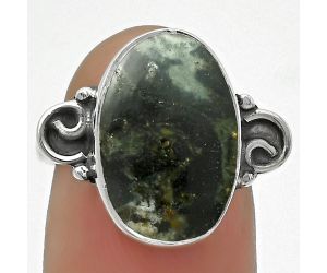 Natural Star Galaxy Jasper Ring size-7 SDR168696 R-1218, 11x16 mm