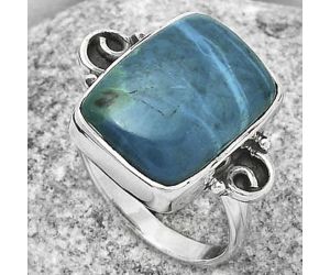 Natural Azurite Chrysocolla Ring size-7 SDR168706 R-1218, 12x16 mm