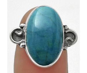 Natural Azurite Chrysocolla Ring size-7 SDR168709 R-1218, 11x18 mm