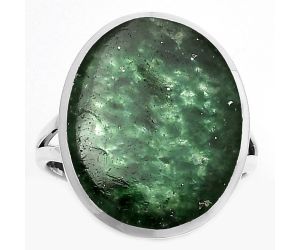 Natural Green Aventurine Ring size-8.5 SDR169410 R-1005, 16x19 mm