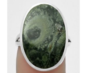 Natural Star Galaxy Jasper Ring size-7 SDR169411 R-1005, 15x22 mm