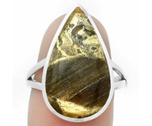 Natural Tabu Jasper Ring size-8 SDR169449 R-1005, 12x22 mm