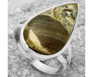 Natural Tabu Jasper Ring size-8 SDR169449 R-1005, 12x22 mm