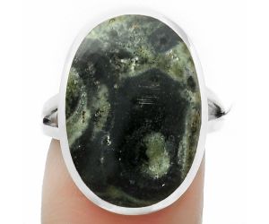 Natural Star Galaxy Jasper Ring size-7 SDR169470 R-1005, 14x20 mm