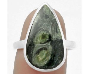 Natural Star Galaxy Jasper Ring size-8.5 SDR169632 R-1004, 12x20 mm