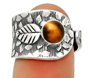 Adjustable - Tiger Eye - Africa Ring size-6.5 SDR169875 R-1319, 6x6 mm