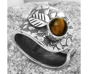 Adjustable - Tiger Eye - Africa Ring size-6.5 SDR169875 R-1319, 6x6 mm