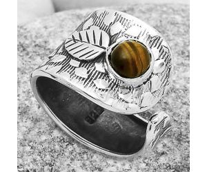 Adjustable - Tiger Eye - Africa Ring size-6.5 SDR169898 R-1319, 6x6 mm