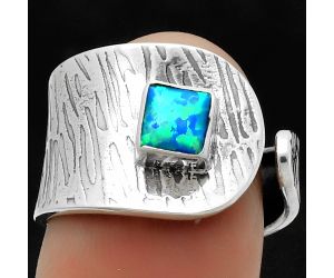 Adjustable - Fire Opal Ring size-8 SDR169972 R-1319, 5x5 mm