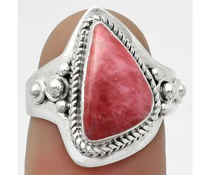 Natural Pink Thulite - Norway Ring size-7.5 SDR170269 R-1420, 9x14 mm