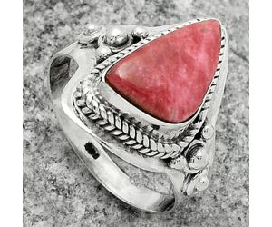 Natural Pink Thulite - Norway Ring size-7.5 SDR170269 R-1420, 9x14 mm