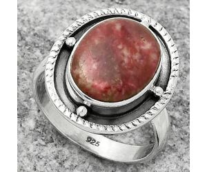 Natural Pink Thulite - Norway Ring size-8 SDR171518 R-1595, 11x14 mm
