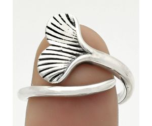 Mermaid Tail Charm - Plain Silver Ring size-8.5 SDR171850 R-1069, N/A