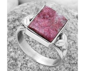 Natural Pink Thulite - Norway Ring size-7.5 SDR172178 R-1261, 10x13 mm