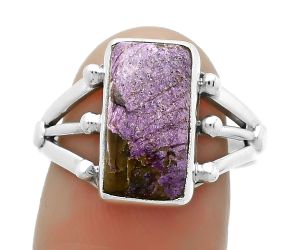 Natural Purpurite - South Africa Ring size-8.5 SDR172237 R-1003, 7x13 mm