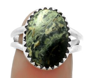 Natural Star Galaxy Jasper Ring size-8 SDR172368 R-1210, 12x16 mm