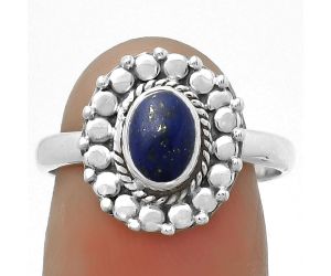 Natural Lapis - Afghanistan Ring size-7.5 SDR173285 R-1399, 5x7 mm