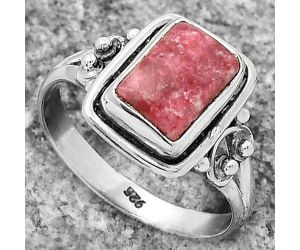 Natural Pink Thulite - Norway Ring size-7 SDR173935 R-1283, 7x9 mm