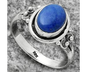 Natural Lapis - Afghanistan Ring size-8 SDR173936 R-1283, 7x9 mm