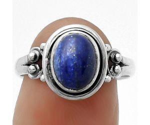 Natural Lapis - Afghanistan Ring size-8 SDR173942 R-1283, 7x9 mm